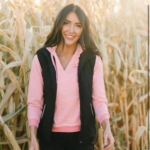 Zyia Black Reflective Inspire Vest Puffer Size Medium - Picture 1 of 7